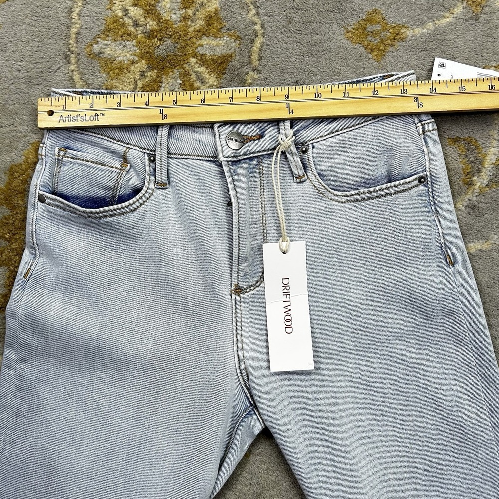 Driftwood Penelope Flare Leg Jeans Women's 26x32 Floral Embroidered Denim Boho - Picture 6 of 10